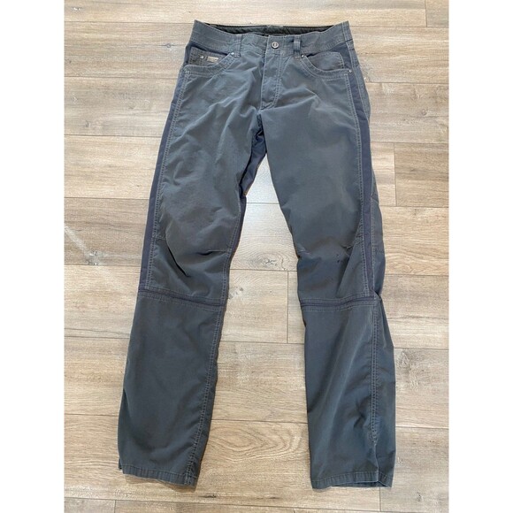 Kuhl Radikl Pants Trousers Mens 32x34 Gray Lightweight Zip Outdoor Stretch 5109 - Picture 1 of 12